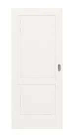 Frontansicht von Lacuna 2 Classic Weißlack Schiebetür - Huga