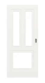 Frontansicht von Lacuna 3 LA Classic Weißlack Schiebetür - Huga