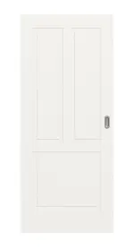 Frontansicht von Montana 3 ClassicLine Weißlack Schiebetür - Hörmann