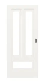 Frontansicht von Lacuna 5 LA Classic Weißlack Schiebetür - Huga