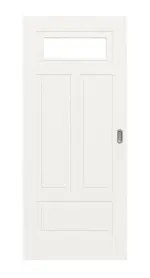 Frontansicht von Montana 6 LA 1 ClassicLine Weißlack Schiebetür - Hörmann