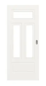 Frontansicht von Lacuna 6 LA 2 Classic Weißlack Schiebetür - Huga