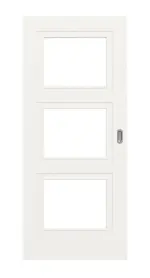 Frontansicht von Montana 7 LA ClassicLine Weißlack Schiebetür - Hörmann