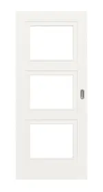 Frontansicht von Lacuna 7 LA Classic Weißlack Schiebetür - Huga