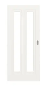 Frontansicht von Lacuna 8 LA Classic Weißlack Schiebetür - Huga