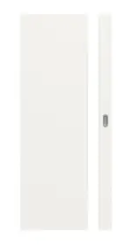 Frontansicht von Smart 1 Schlossseite Basic Durat Verkehrsweiß RAL 9016 Schiebetür - Huga