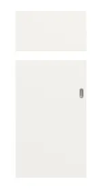 Frontansicht von Smart 1 quer Basic Durat Verkehrsweiß RAL 9016 Schiebetür - Huga