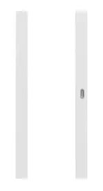 Frontansicht von Sueno 1 Basic Durat Bütte Weiß Schiebetür - Huga