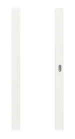 Frontansicht von Sueno 1 Basic Durat Verkehrsweiß RAL 9016 Schiebetür - Huga