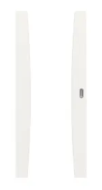 Frontansicht von Sueno 2 Basic Durat Verkehrsweiß RAL 9016 Schiebetür - Huga