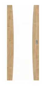 Frontansicht von Sueno 2 Basic Durat Asteiche Schiebetür - Huga