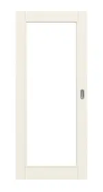 Frontansicht von Typ 20-01-LA Weißlack Schiebetür - Kilsgaard