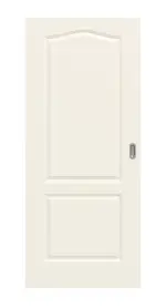 Frontansicht von Typ 20-02-B Weißlack Schiebetür - Kilsgaard