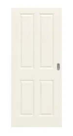 Frontansicht von Typ 20-04 Weißlack Schiebetür - Kilsgaard