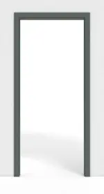 Frontansicht von WESTAG Schiebetürsystem in der Wand laufend Verde Comodoro FX 0750 FENIX NTM