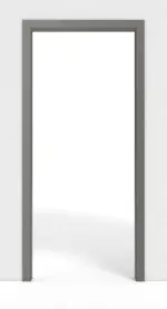 Frontansicht von WESTAG Schiebetürsystem in der Wand laufend Acciaio Hamilton FX 5000 Fenix NTA