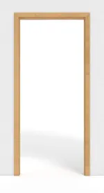 Frontbild von Schiebetürsystem PortaLit Ahorn Rustikal AH74 in der Wand laufend - Westag