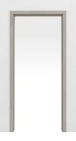 Frontansicht von WESTAG Schiebetürsystem in der Wand laufend Semento BN 434 PortaLit CPL