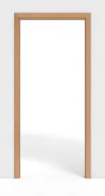 Frontbild von Schiebetürsystem PortaLit Buche Blumig BU88 in der Wand laufend - Westag