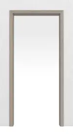 Frontansicht von WESTAG Schiebetürsystem in der Wand laufend Sala Eiche Ei 443 PortaLit CPL