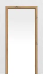 Frontansicht von WESTAG Schiebetürsystem in der Wand laufend Artis Eiche Ei 793 PortaLit CPL