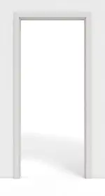 Frontansicht von GARANT Schiebetürsystem in der Wand laufend 0160-60 Silver Grey CePaL