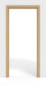 Frontansicht von GARANT Schiebetürsystem in der Wand laufend Authentic Asteiche CePaL