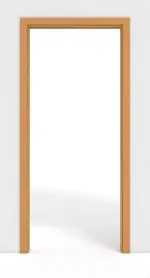 Frontansicht von GARANT Schiebetürsystem in der Wand laufend Buche Exklusiv CePaL