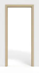 Frontansicht von GARANT Schiebetürsystem in der Wand laufend Natura Ahorn CePaL