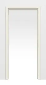 Bild von Weißlack 9010 Lack Schiebetürsystem in der Wand laufend - Lebo