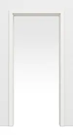 Bild von Weißlack 9016 Lack Schiebetürsystem in der Wand laufend - Lebo