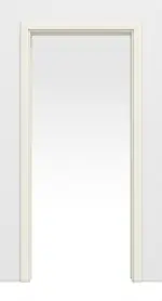 Frontansicht von Schiebetürsystem in der Wand laufend Reinweiß RAL 9010 Weißlack - Hörmann