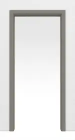 Frontansicht von Schiebetürsystem in der Wand laufend Ultramatt Staubgrau DesignLine Concepto - Hörmann