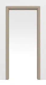 Frontansicht von Schiebetürsystem in der Wand laufend Ultramatt Taupe Concepto - Hörmann