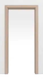 Frontansicht von JELD-WEN Schiebetürsystem in der Wand laufend Classic Nova Ahorn DuriTop