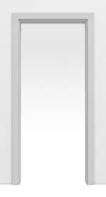 Frontansicht von JELD-WEN Schiebetürsystem in der Wand laufend Nickelgrau ähnl. RAL 7047