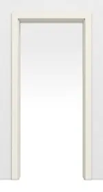 Frontansicht von JELD-WEN Schiebetürsystem in der Wand laufend Classic Uni Weißlack DuriTop