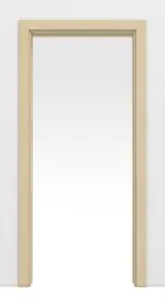 Frontansicht von JELD-WEN Schiebetürsystem in der Wand laufend Classic Ahorn kanad. Echtholzfurniert