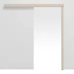 Frontansicht von CLASSEN Schiebetürsystem Kaschmir CPL vor der Wand laufend ohne Zarge