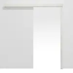 Frontansicht von Schiebetürsystem vor der Wand laufend Norwegische Esche CPL ohne Zarge - Classen