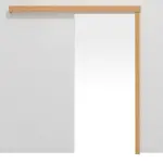 Frontansicht von CLASSEN Schiebetürsystem Buche Primo ohne Zarge