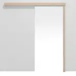 Frontansicht von CLASSEN Schiebetürsystem Eiche Sonoma 3D Look ohne Zarge