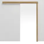 Frontansicht von CLASSEN Schiebetürsystem Grandson Eiche Iridium ohne Zarge