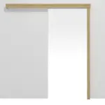 Frontansicht von CLASSEN Schiebetürsystem Riviera Eiche 3D Look ohne Zarge