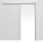 Frontansicht von CLASSEN Schiebetürsystem Norwegische Esche CPL mit Zarge PL-Norm