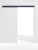 Frontansicht von WESTAG Schiebetürsystem vor der Wand laufend Blu Fes FX 0754 FENIX NTM