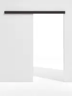 Frontansicht von WESTAG Schiebetürsystem vor der Wand laufend Viola Orissa FX 0790 FENIX NTM