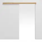 Frontansicht von Schiebetürsystem vor der Wand laufend ohne Zarge Wildeiche Duradecor - Hörman