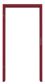 Frontansicht in RAL 3003 von 2-schalige Stahl-Umfassungszarge für Mauerwerk - Hörmann