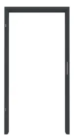 Frontansicht in RAL 7016 von Frontansicht in RAL 7035 von 2-schalige Stahl-Umfassungszarge für alle Wandtypen - Hörmann